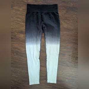 ZYIA | Black Metallic Ombre Light n Tight Hi-Rise Leggings medium